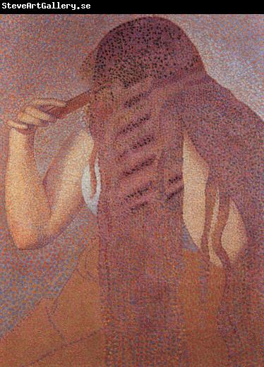 Henri Edmond Cross Woman Combing her Hair